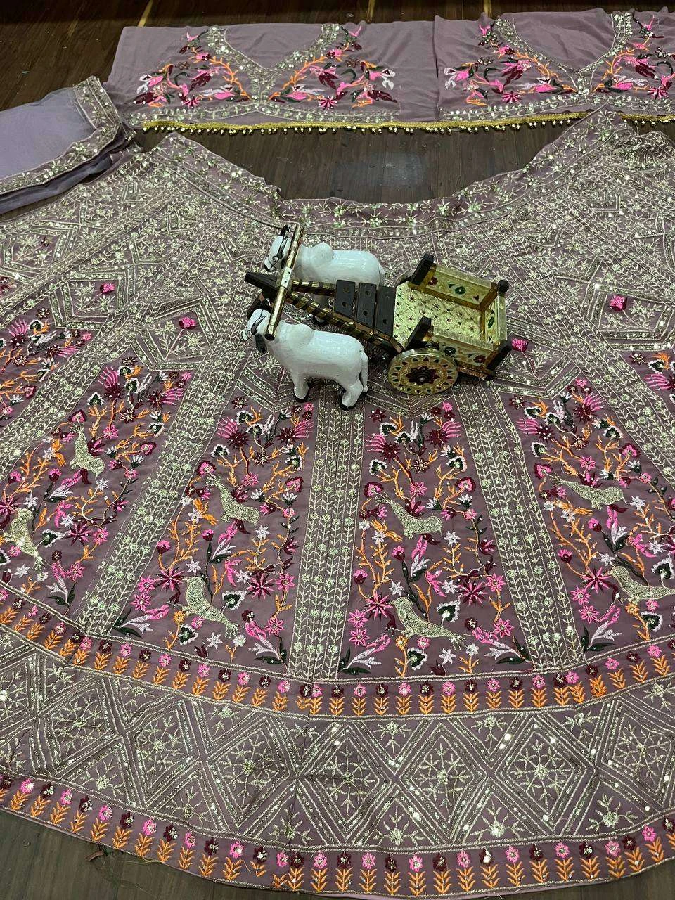 Vardan Ethnic Bd 1615 Faux Georgette Wholesale Party Wear Lehenga — Wholesale Lehenga, MPA wholesale from Surat - Gallery Image 4